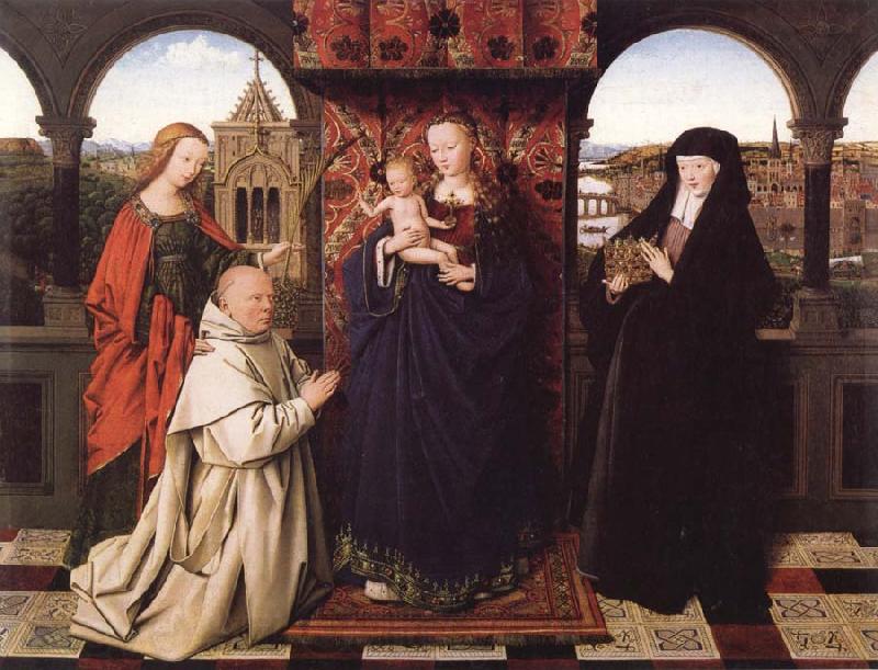 Jan Van Eyck Virgin and Child with Saints and Donor Germany oil painting art